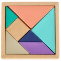 Tangram puzzle drewniane układanka klocki 11,5cm x 11,5cm