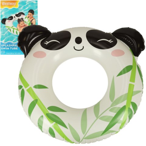 BESTWAY 36351 Kółko do pływania koło dmuchane panda 3-6lat 60kg